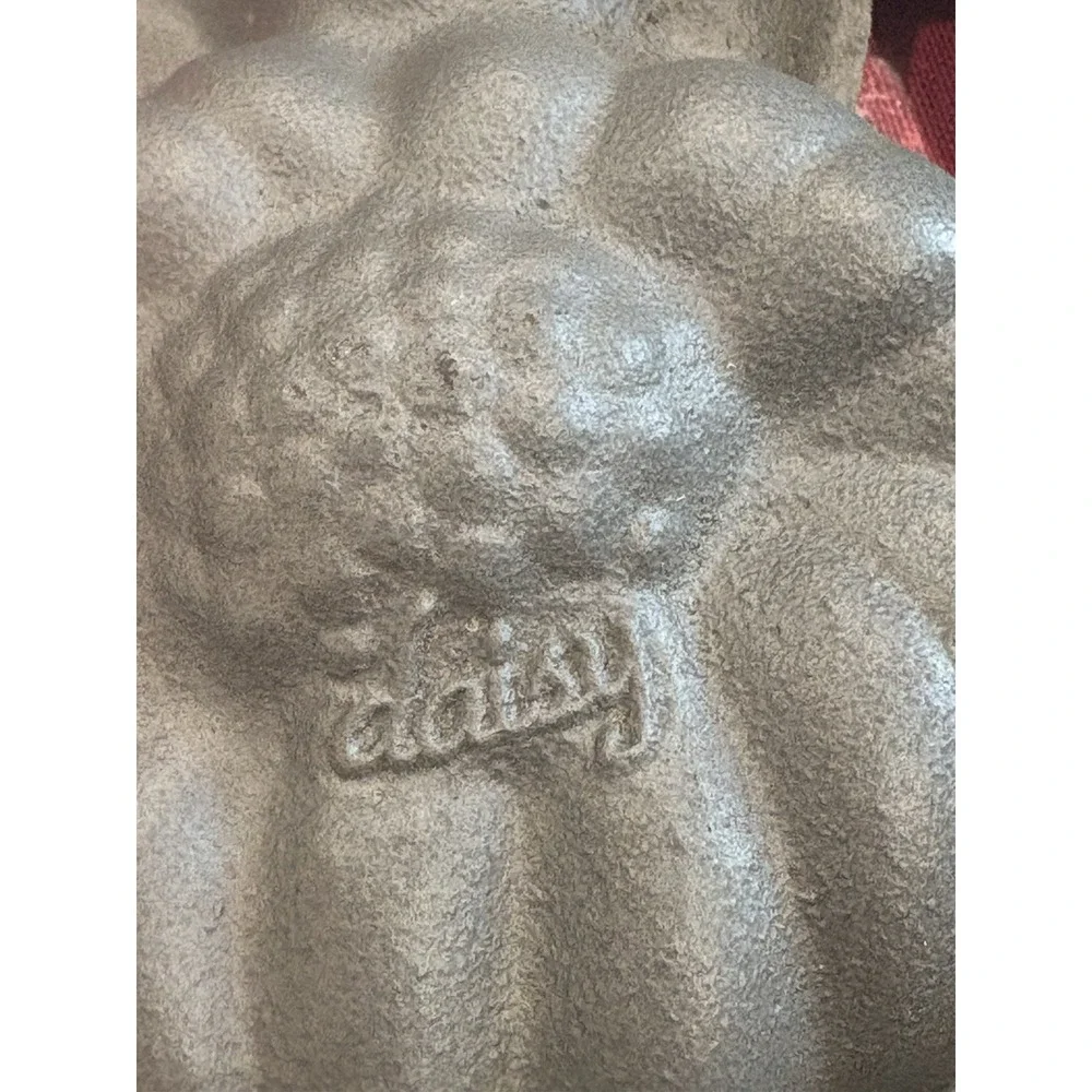 VTG John Wright Cast Iron Flower Mold Muffin Bread Baking Pan 1991 USA 13